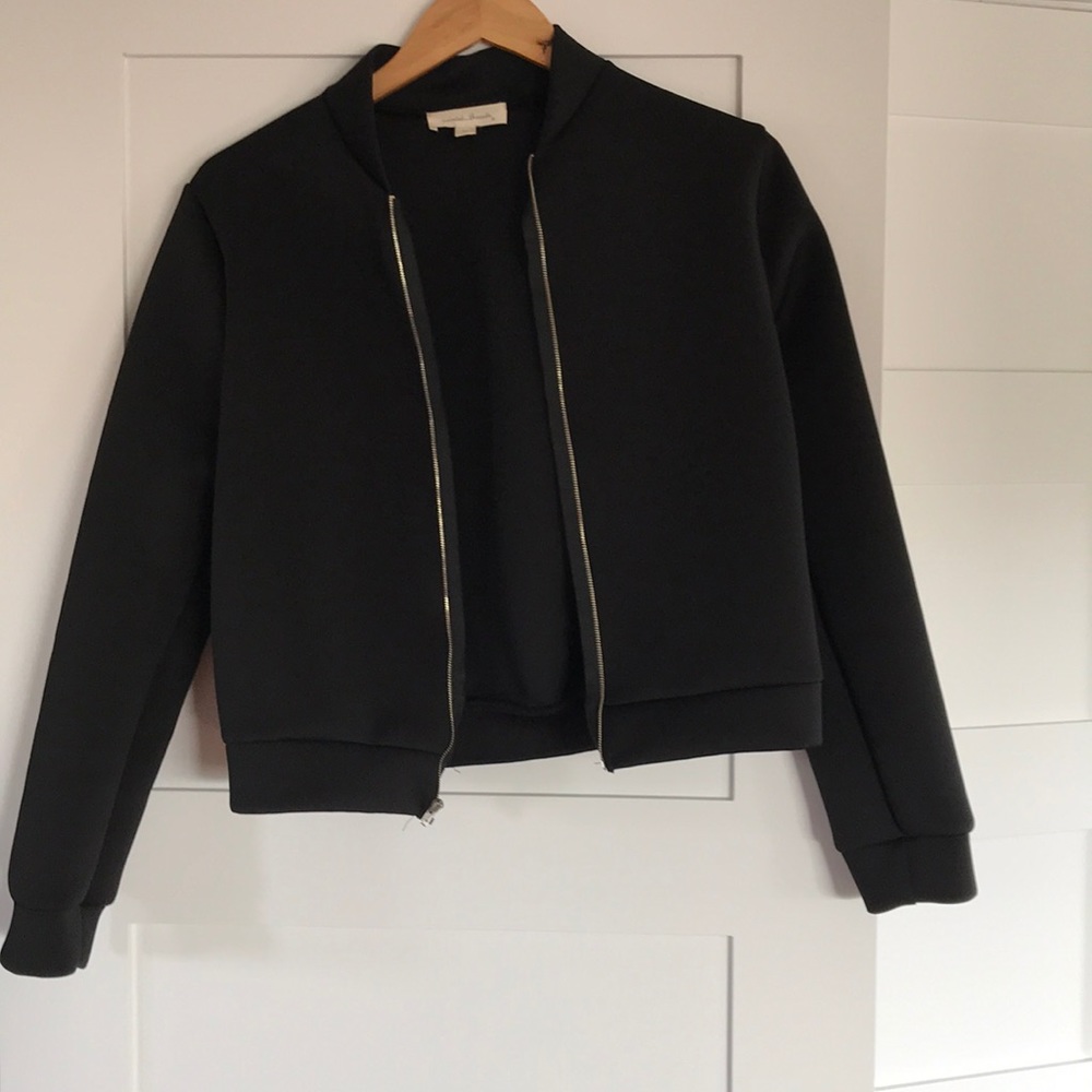 Neoprene like bomber jacket